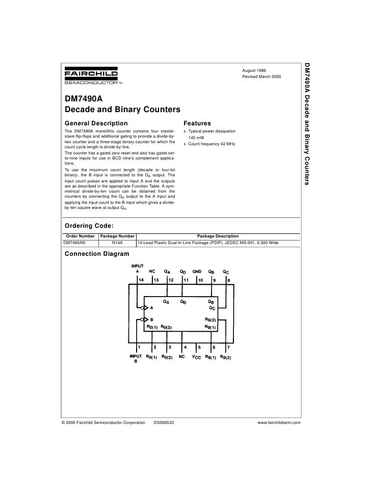 datasheet 74ls90